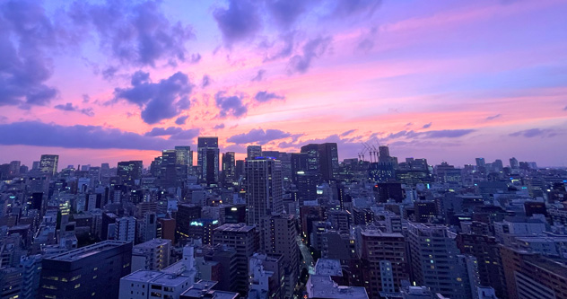 久し振りのきれいな夕焼け