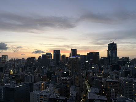 夕方にはいい天気