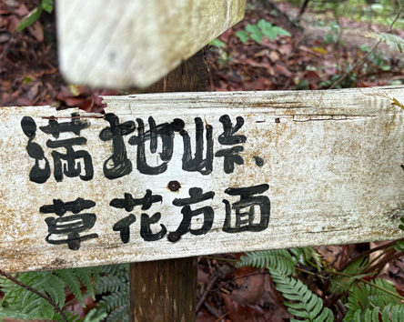 昨日の味のある道標