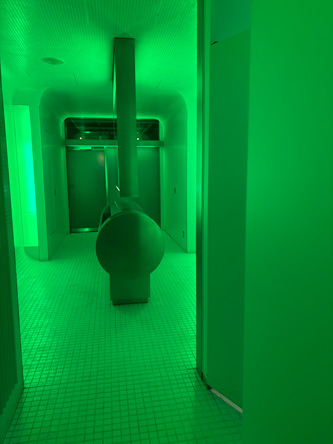 トイレに入ると緑の世界😆