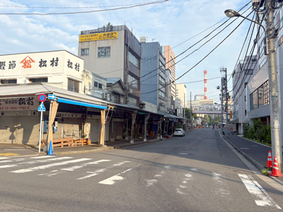 人が少ない築地市場
