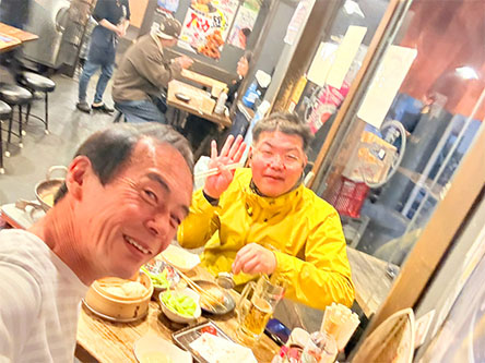 久しぶりに外で鍋