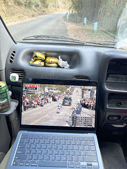 観戦しながら移動