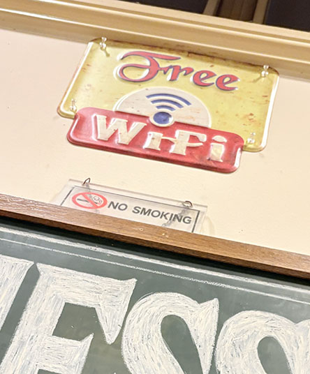 昔風なフリーワイファイｗ
